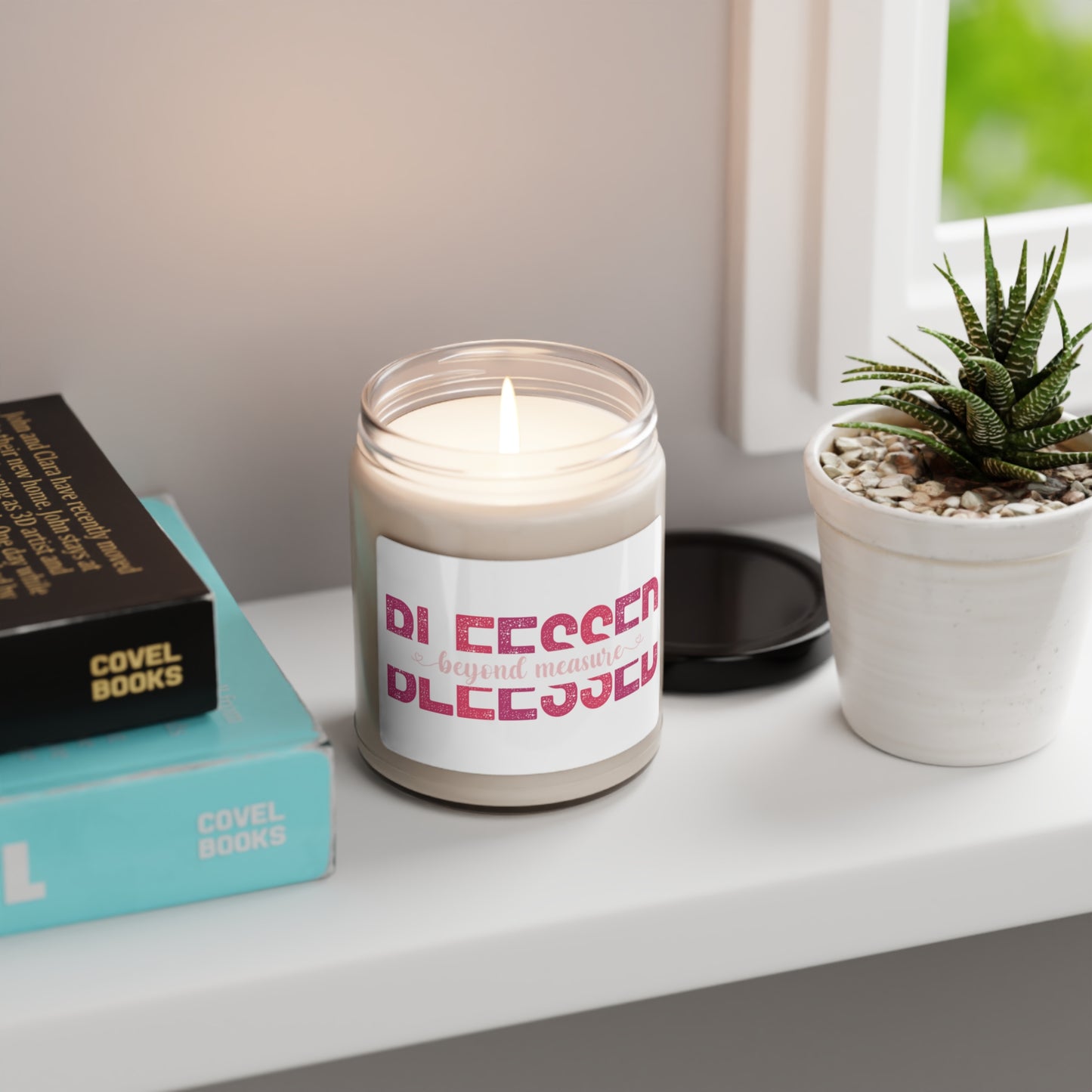 Blessed Beyond Measure with Pink Hues Scented Soy Candle, 9oz