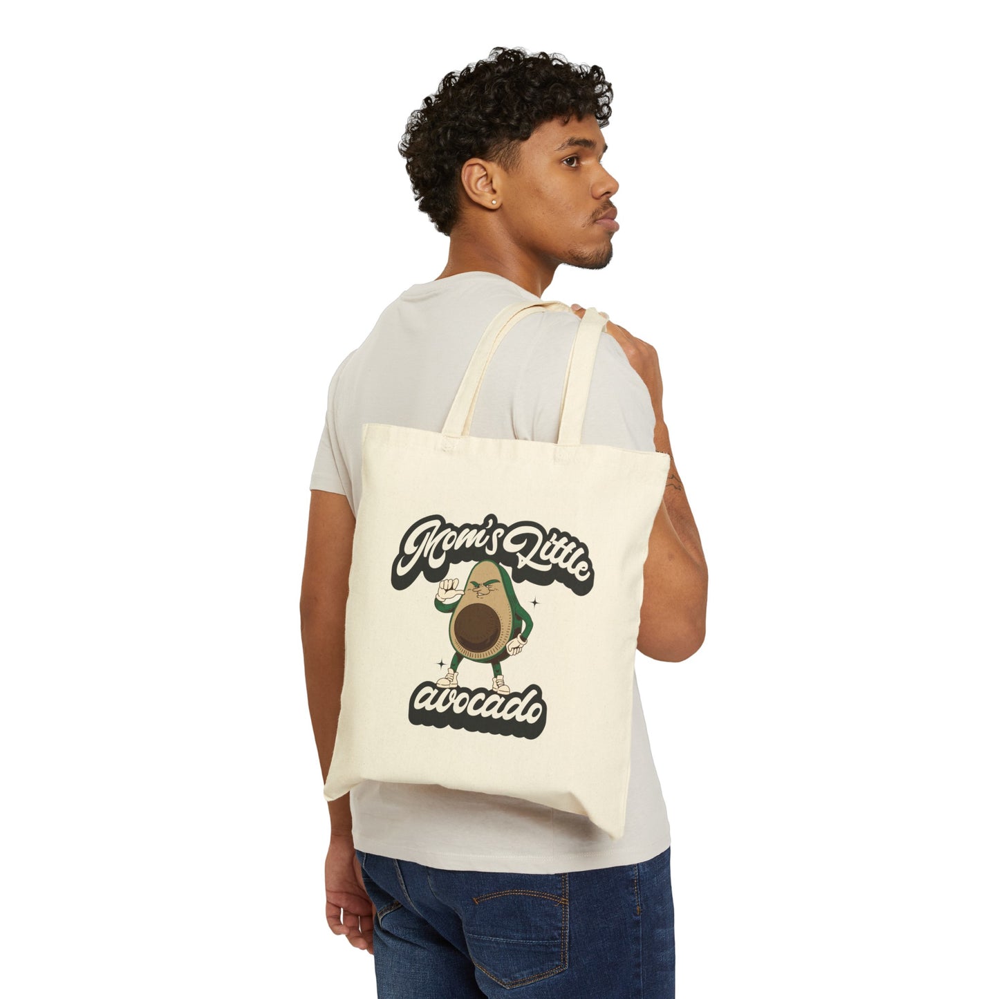 Mom's Little Avocado (Son) 100% Cotton Canvas Tote Bag