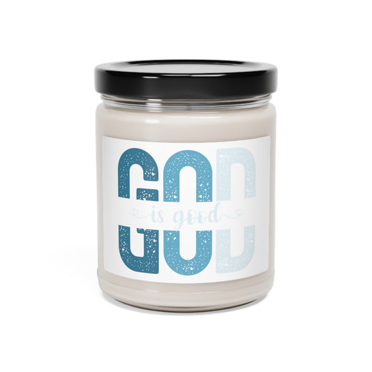 God is Good with Blue Hues Scented Soy Candle, 9oz