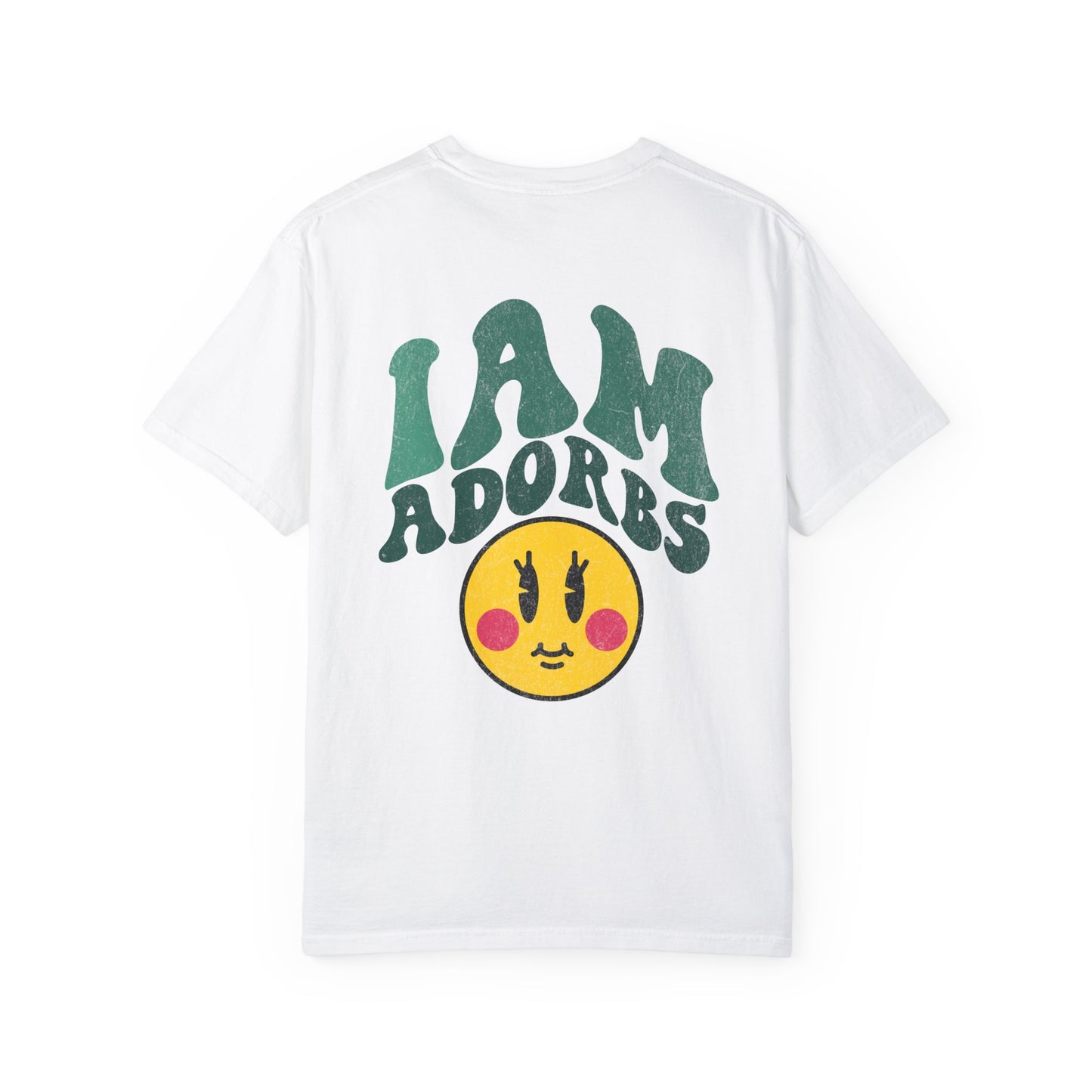 I Am Adorbs  in green hues (Comfort Colors 1717 T-Shirt) for women and men