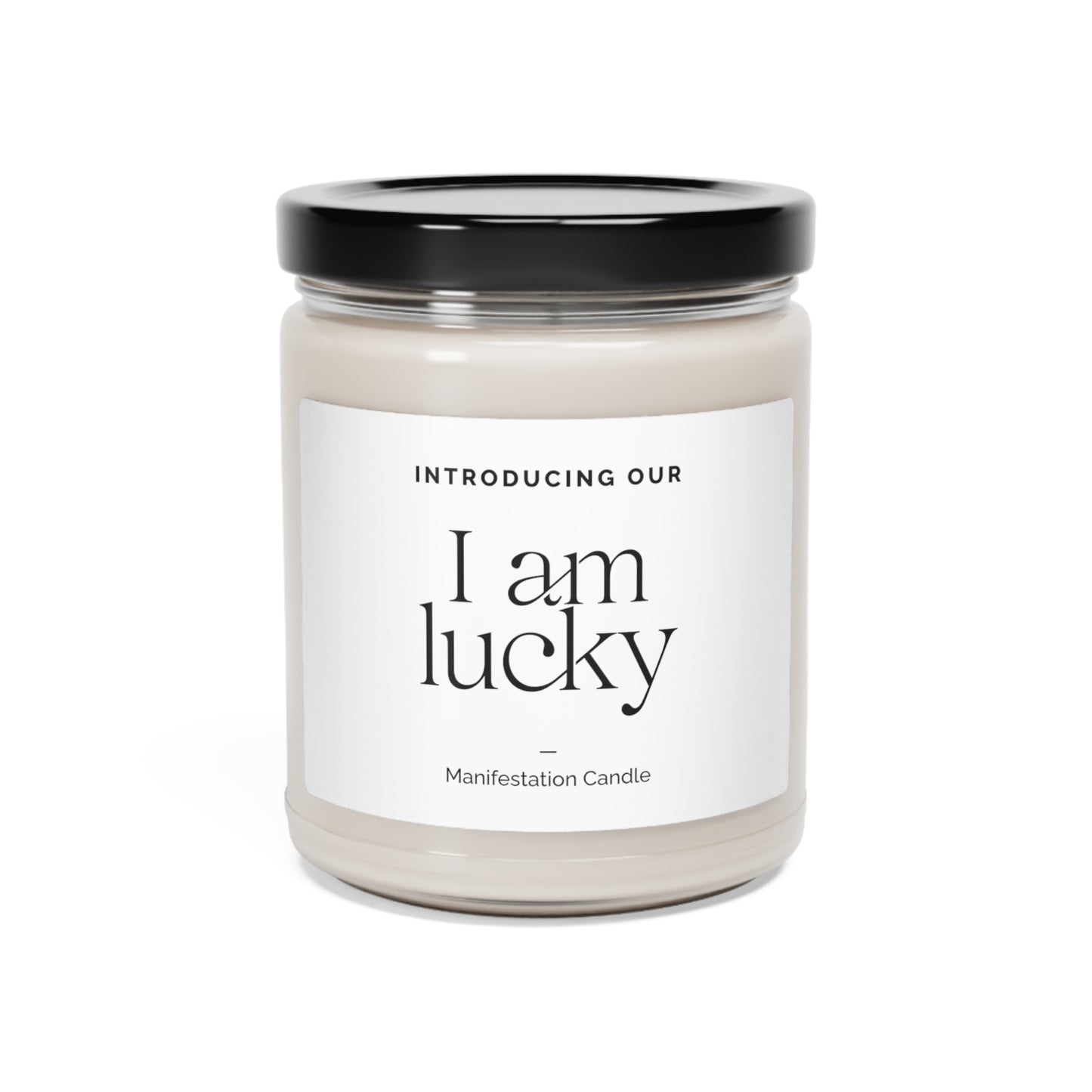 I Am Lucky Manifestation Scented Soy Candle, 9oz