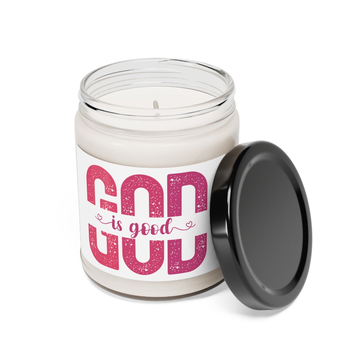 God is Good with Pink Hues Scented Soy Candle, 9oz