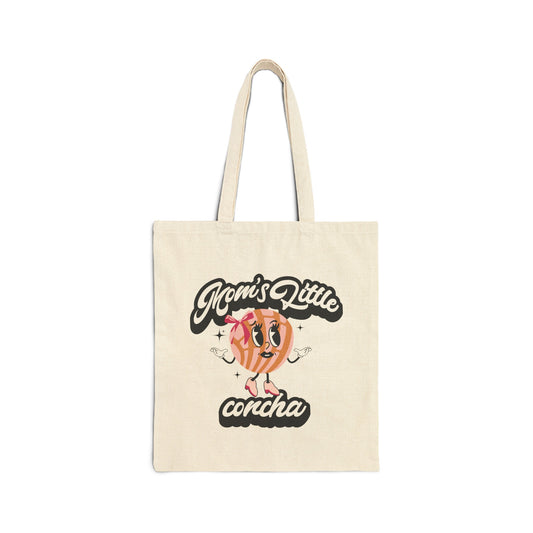 Mom's Little Concha (Daughter) 100% Cotton Canvas Tote Bag