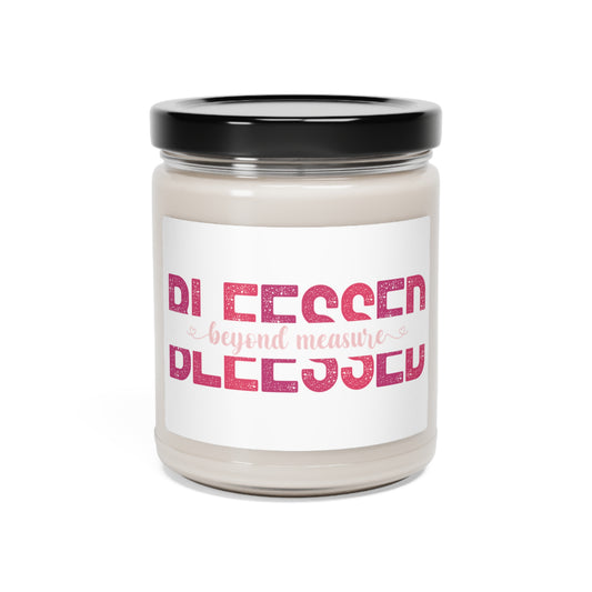 Blessed Beyond Measure with Pink Hues Scented Soy Candle, 9oz