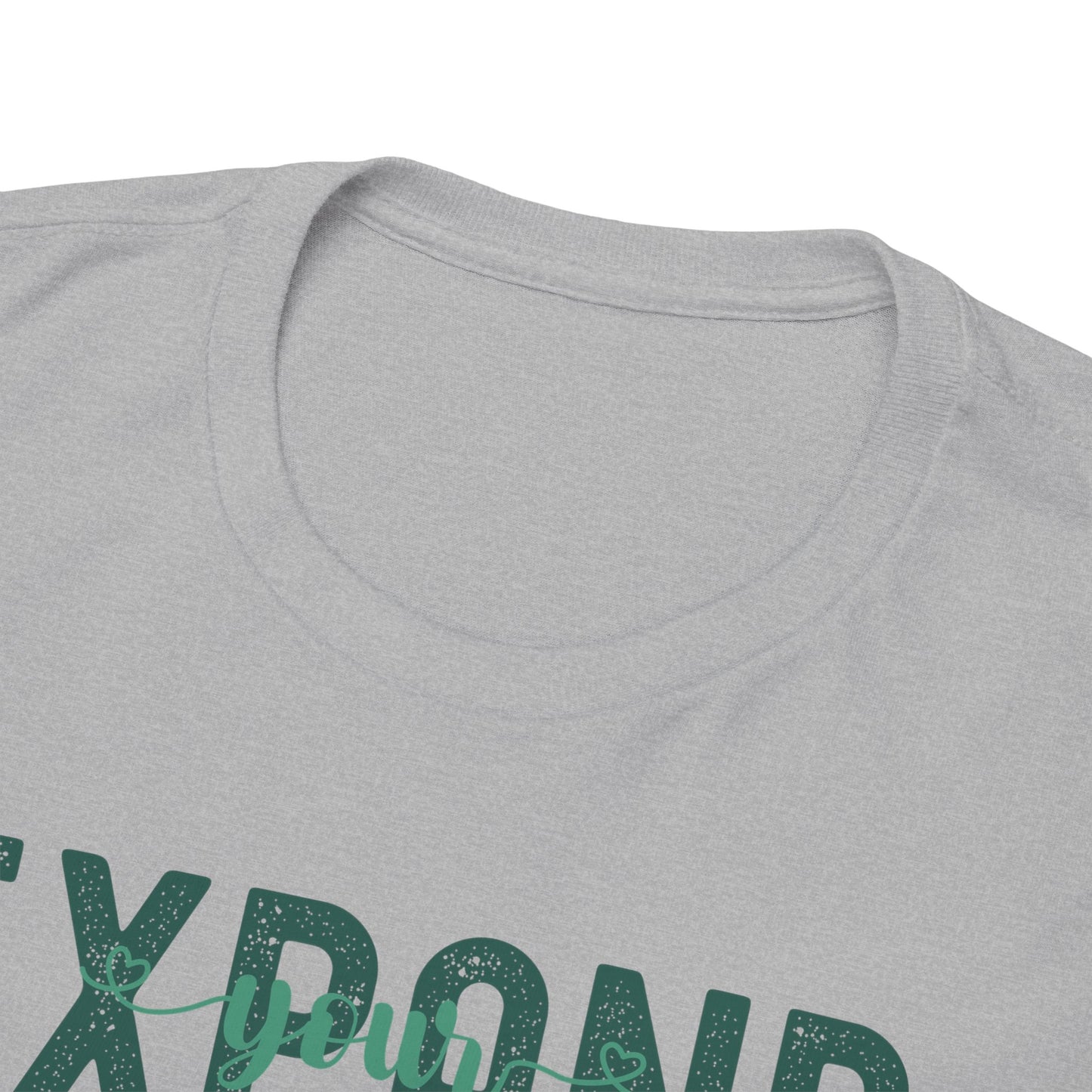 Expand Your Perspective Expand Your World with green hues (Gildan 5000 T-Shirt) for women and men