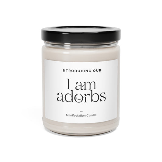 I Am Adorbs Manifestation Scented Soy Candle, 9oz