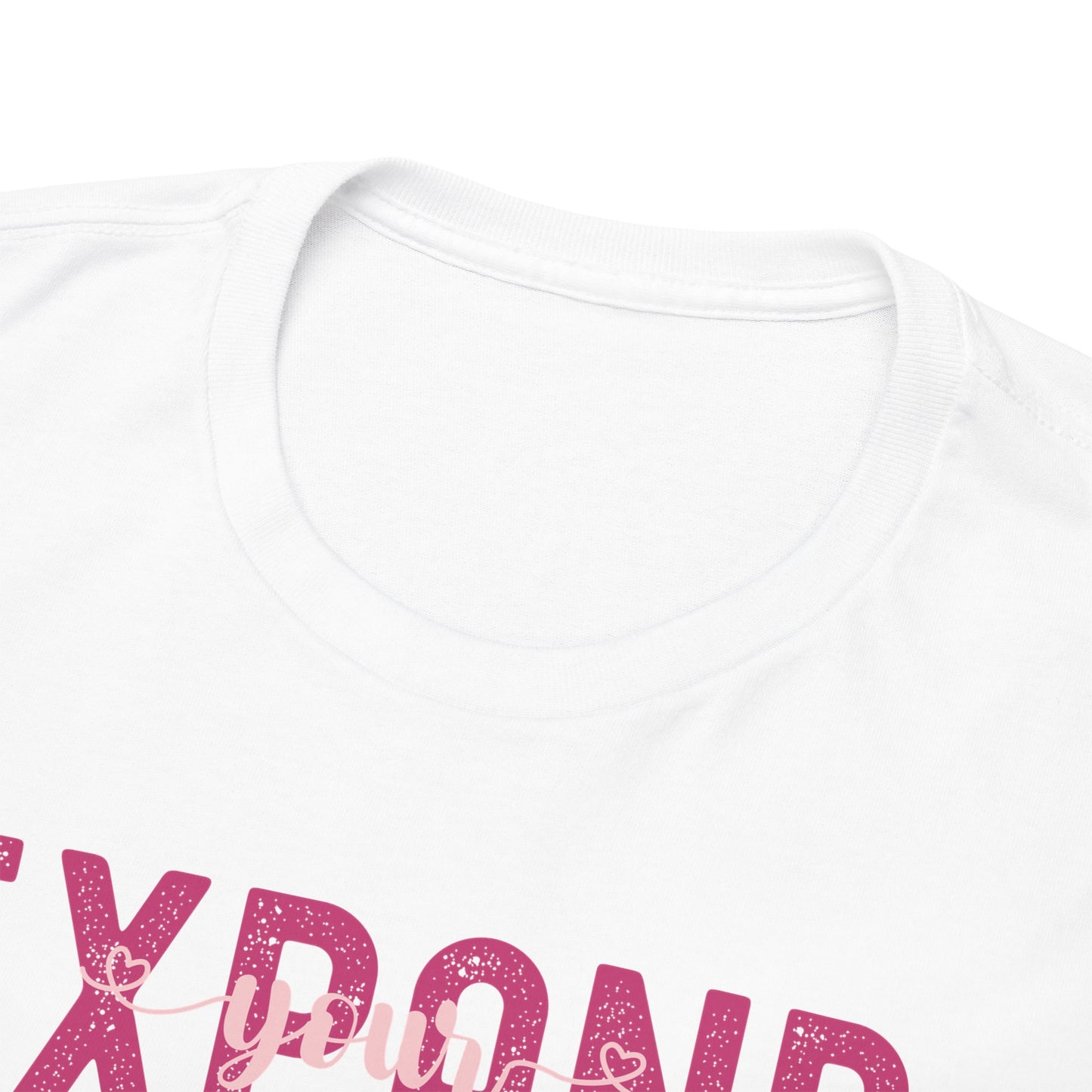 Expand Your Perspective Expand Your World with pink hues (Gildan 5000 T-Shirt) for women and men